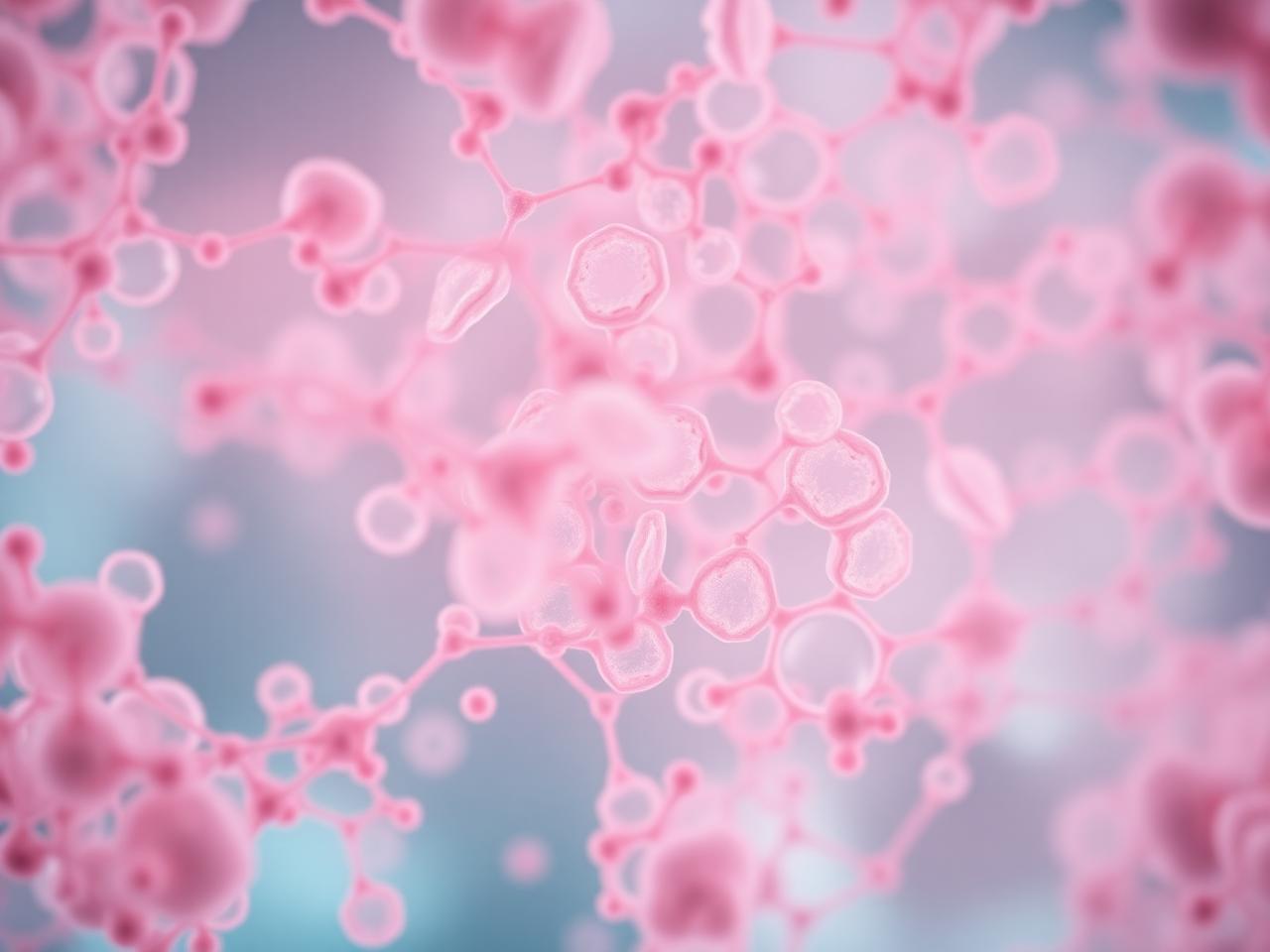 HER2 receptor cells under microscope